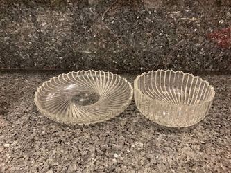 Crystal Plate/bowl $50 Each