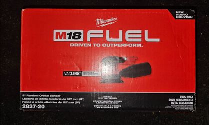 Milwaukee
M18 18V Lithium-Ion Brushless Cordless FUEL 5 in. Random Orbit Sander (Tool-Only)