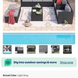 NIB Waterproof Rattan Patio Furniture Set