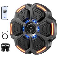 Music Boxing Machine for Adults,Bluetooth Smart Boxing Training Machine,Wall Target Punching Workout for Kids,Reflex Training Suitable for Home,Office
