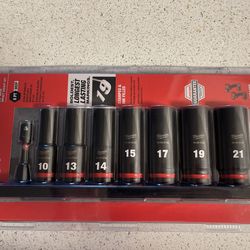 Milwaukee metric eight piece 3/8 drive