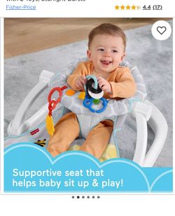 Fisher Price Compact Sit Me Up Floor Seat with Sunshade