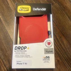 Otter box defender series for iPhone 17 air Red 