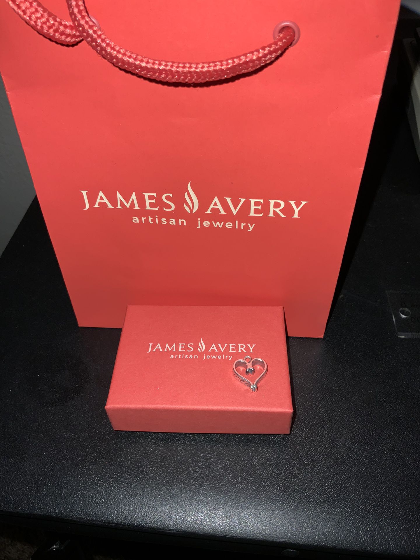James Avery “Forever And Always” Heart Charm