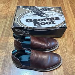 Georgia Giant Romeo Work Shoes Men's Size 9.5 (lightly worn) 