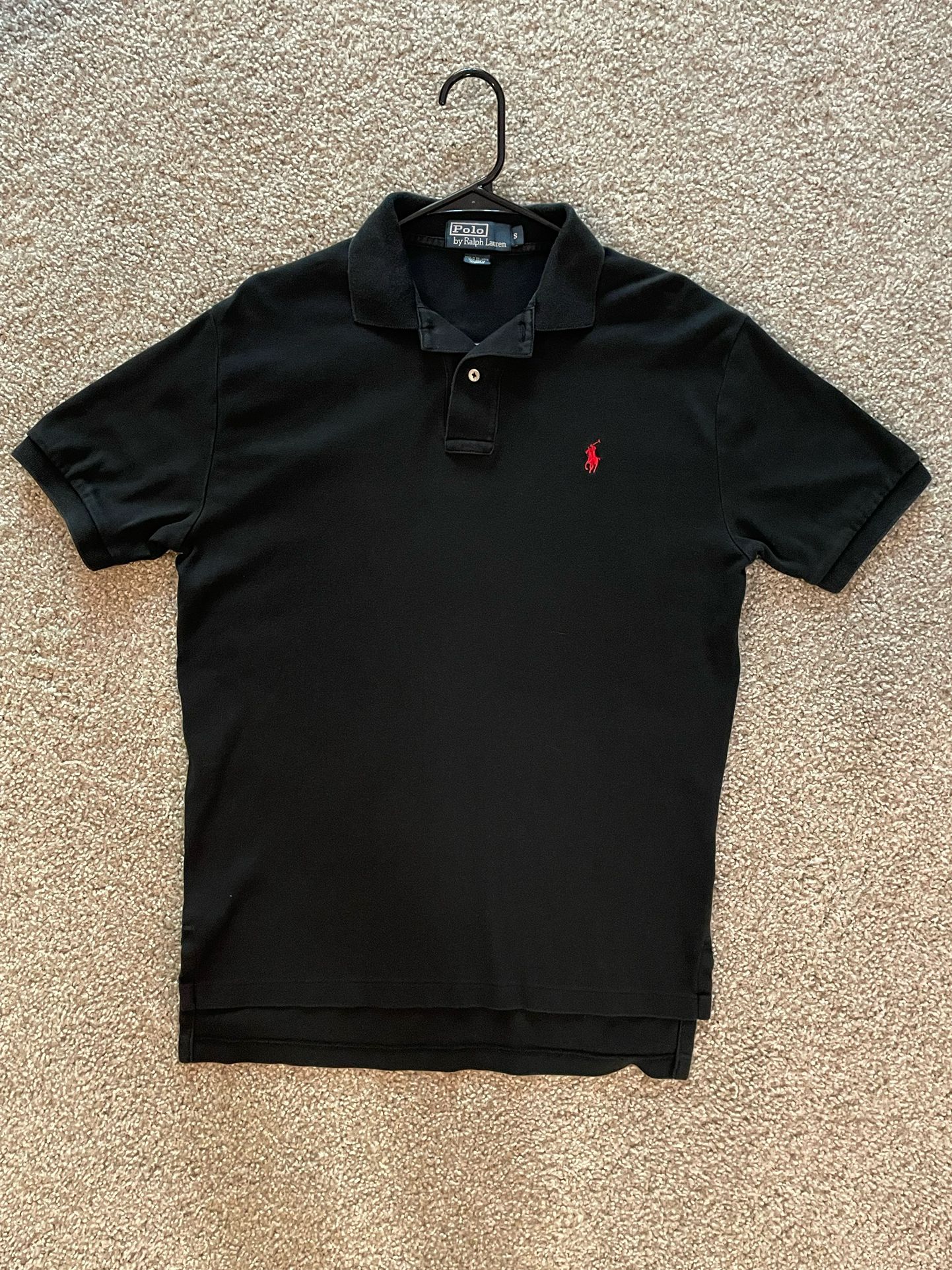 Polo Ralph Lauren Men's Polo Shirt S Short Sleeve Black W/ Red Pony