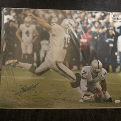Sebastian Janikowski Signed 16x20