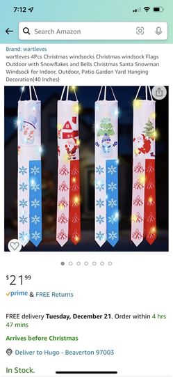 Christmas Windsock Flags 