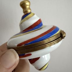 Rochard hand-painted “Spin Top” Limoges