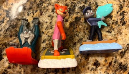 Zootopia McDonald's Happy Meal Toy Figures Set of 3