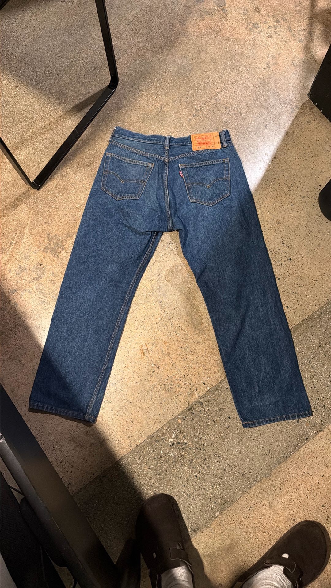 LEVIS 501 JEANS 33 X 30 DENIM PANTS USED