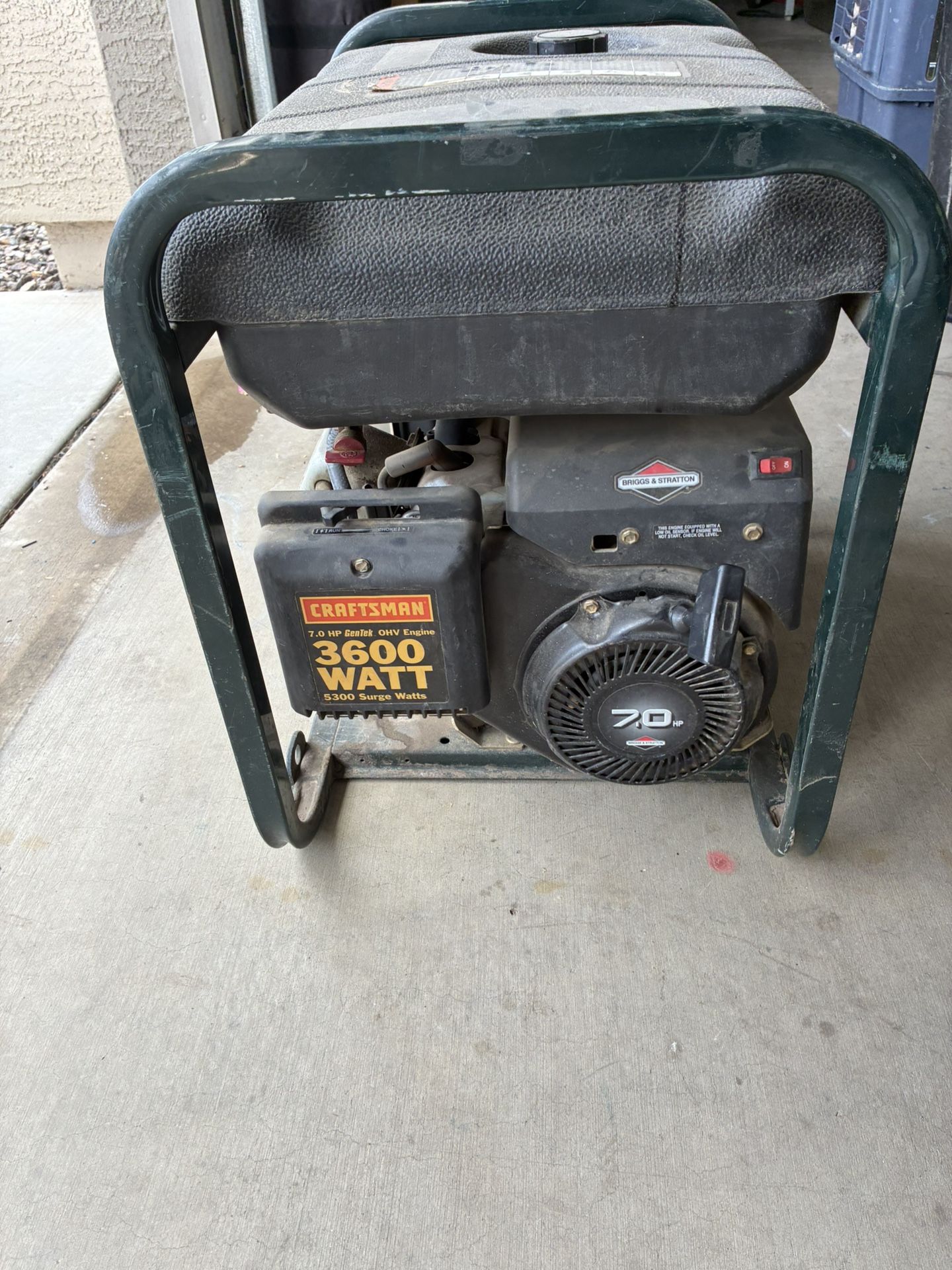 Craftsman 3600 Watt Generator. 