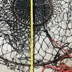 Fishing Hoop Net From Pier