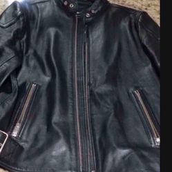 Large Diesel Leather Mens Jacket Gorgeous Paid Over $800