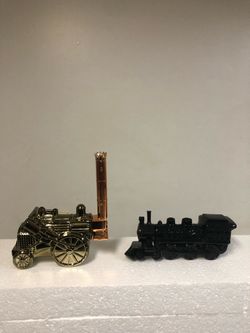 Five Vintage Avon Train Original Cologne Bottles   $50
