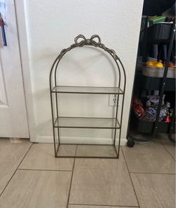 Metal shelves
