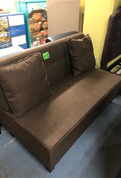 Armless loveseat