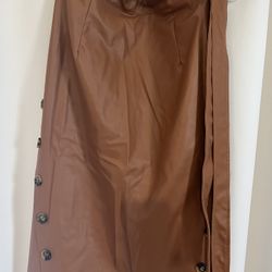 Medium Platter Brown Long Skirt Shein