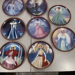 BARBIE DOLL ~DANBURY MINT Plates ~ High Fashion Collection of 8 