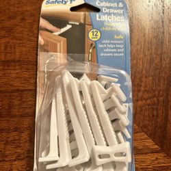 Safety 1st Cabinet & Drawer Child Restistant Latches (12 pack) Opened