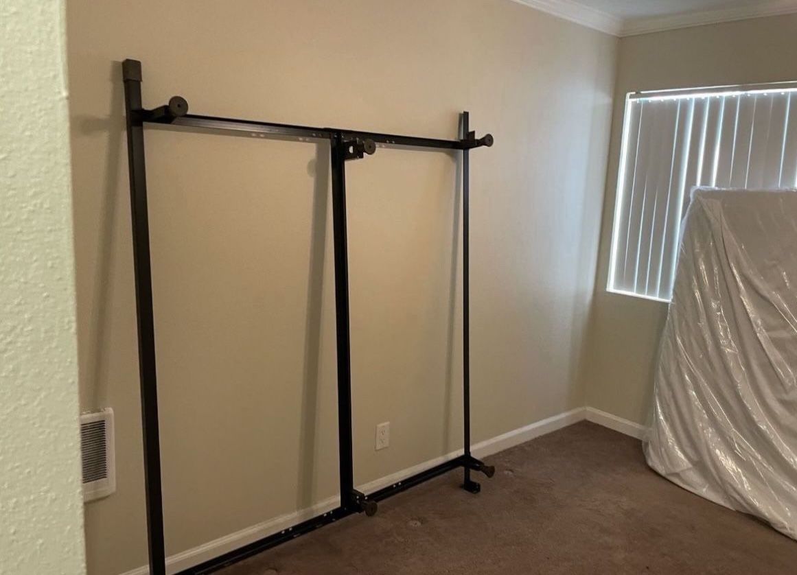 Queen Sized Bed Box and Bed Frame Set - USED