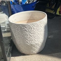 Elegant White plant pot 