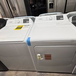 New Whirlpool Agitator Washer & Dryer Set