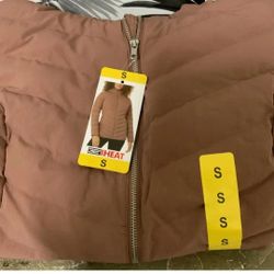 $35🍓🍓⚡️32 Degrees Womens Hooded Puffer Full Zip Jacket - Cognac (Small) s color Pink  