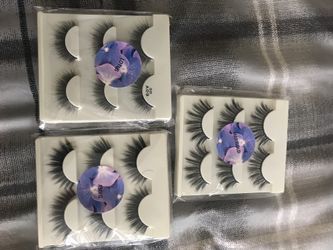 Mink eyelashes all 3 for 15$