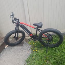 Cofanson Electric Bike Red On Black 26' Inch Wheels