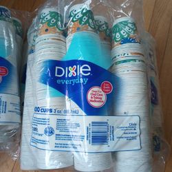 6 Sealed Unopened Packages Of 3oz Disposable Paper Cups