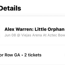 Allex Warren Concert 6/8