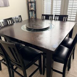 Dining Table With Roller In Middle 