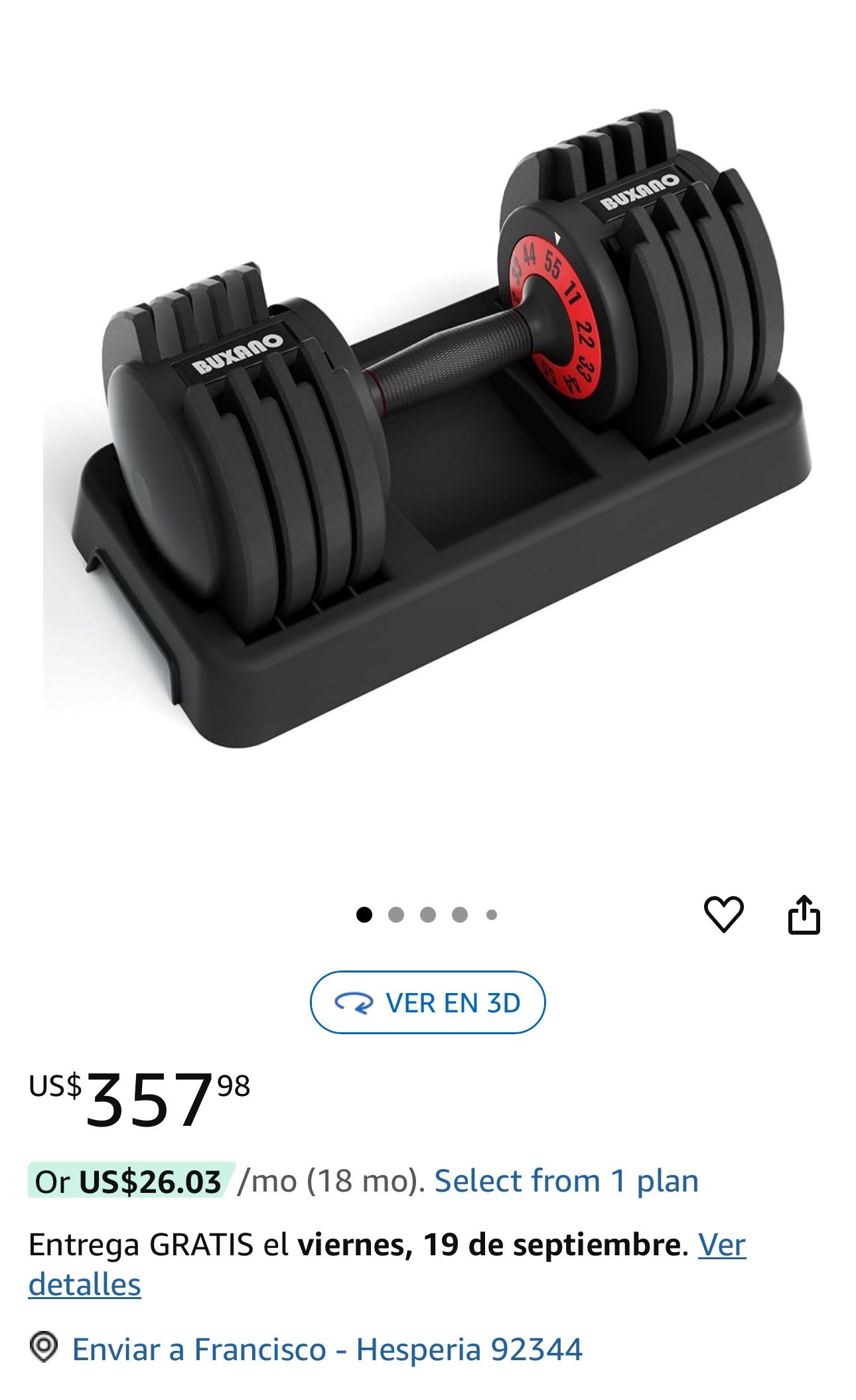 Smart Dumbbells Set Up To 55 Pounds