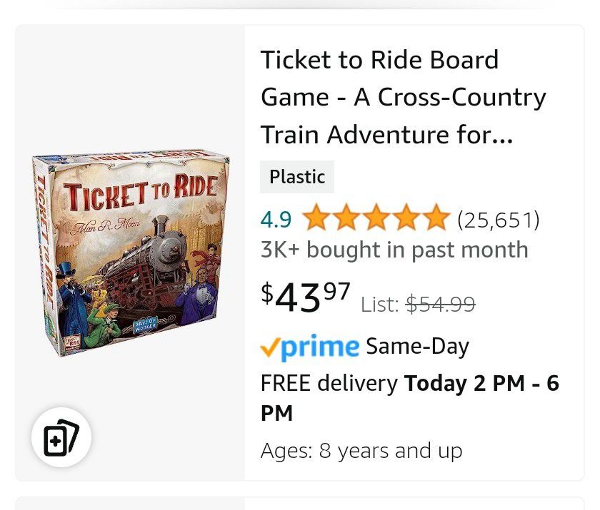 Ticket to Ride Game **3 More To Sell**