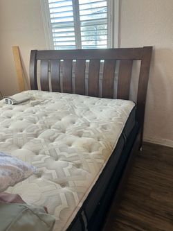 King Bed Frame with Mattress