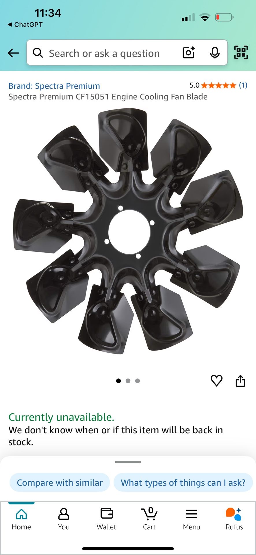 Spectra Premium CF15051 Engine Cooling Fan Blade