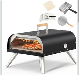 WOOCIT 12" Multi-Fuel Outdoor Pizza Oven, Reaches 720°F, with Stone & Peel
Versatile Wood or Propane Pizza Oven, Portable for Backyard, Camping & Tail
