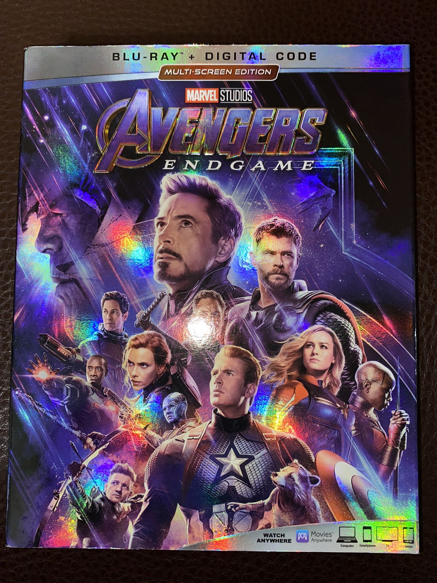 Avengers Endgame Blu Ray + 4K Digital Code 