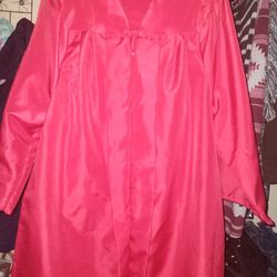 Scarlett Red Graduation Gown And Cap