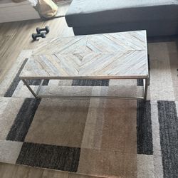 Coffee Table And Area Rug