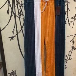 H2G Women’s Multicolored Stripped Plush Jogger Pants