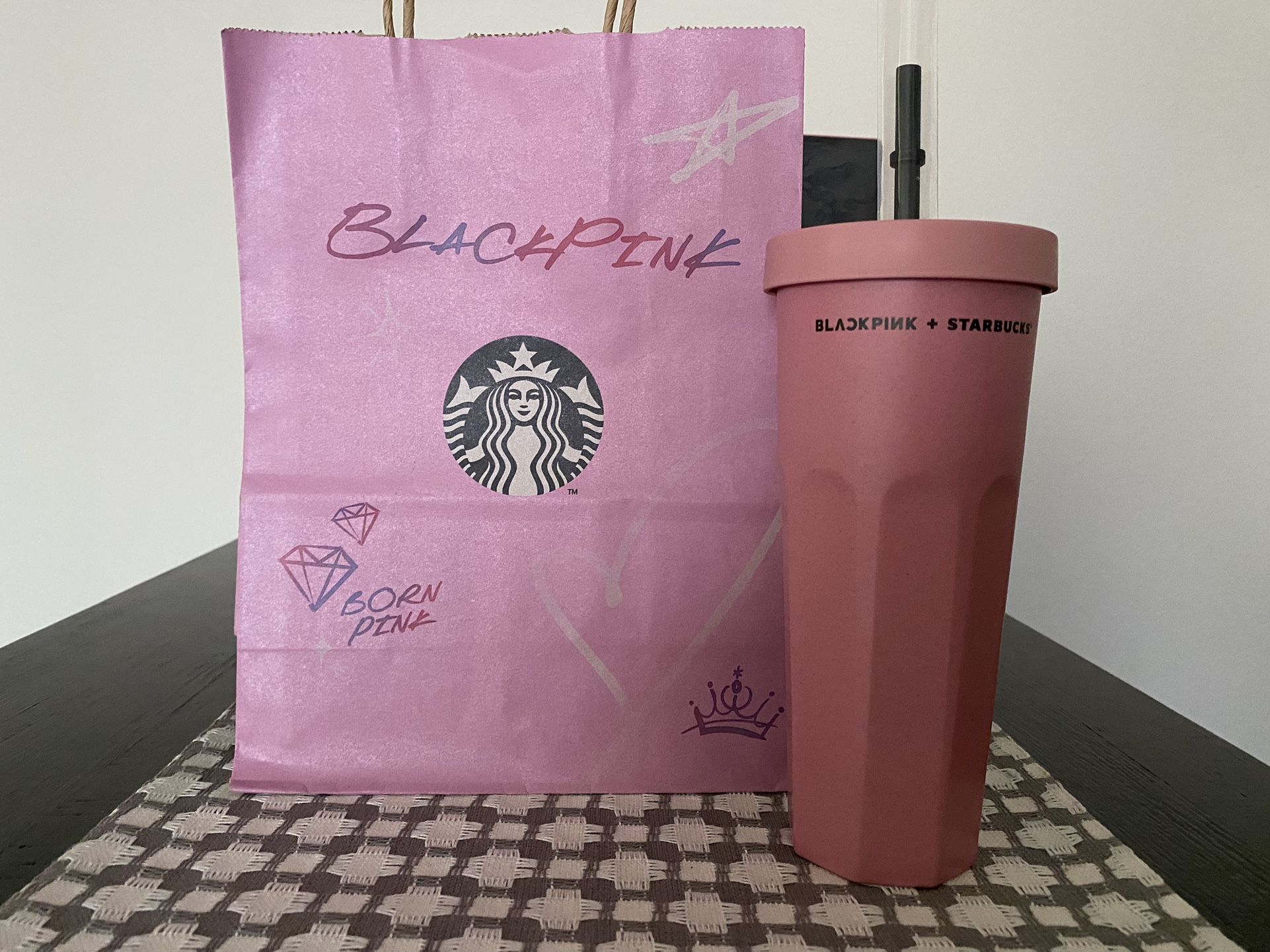BLACKPINK X STARBUCKS TUMBLER TEXA COLD CUP 14 oz for Sale