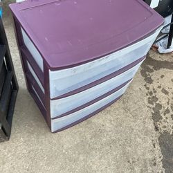 Two storage drawers ( one need washing ) from been outside in the rain ($15 for both)