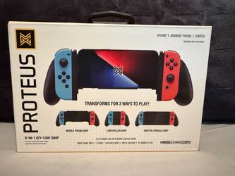 PROTEUS 3-in-1 Joy-Con Grip for Switch & iOS