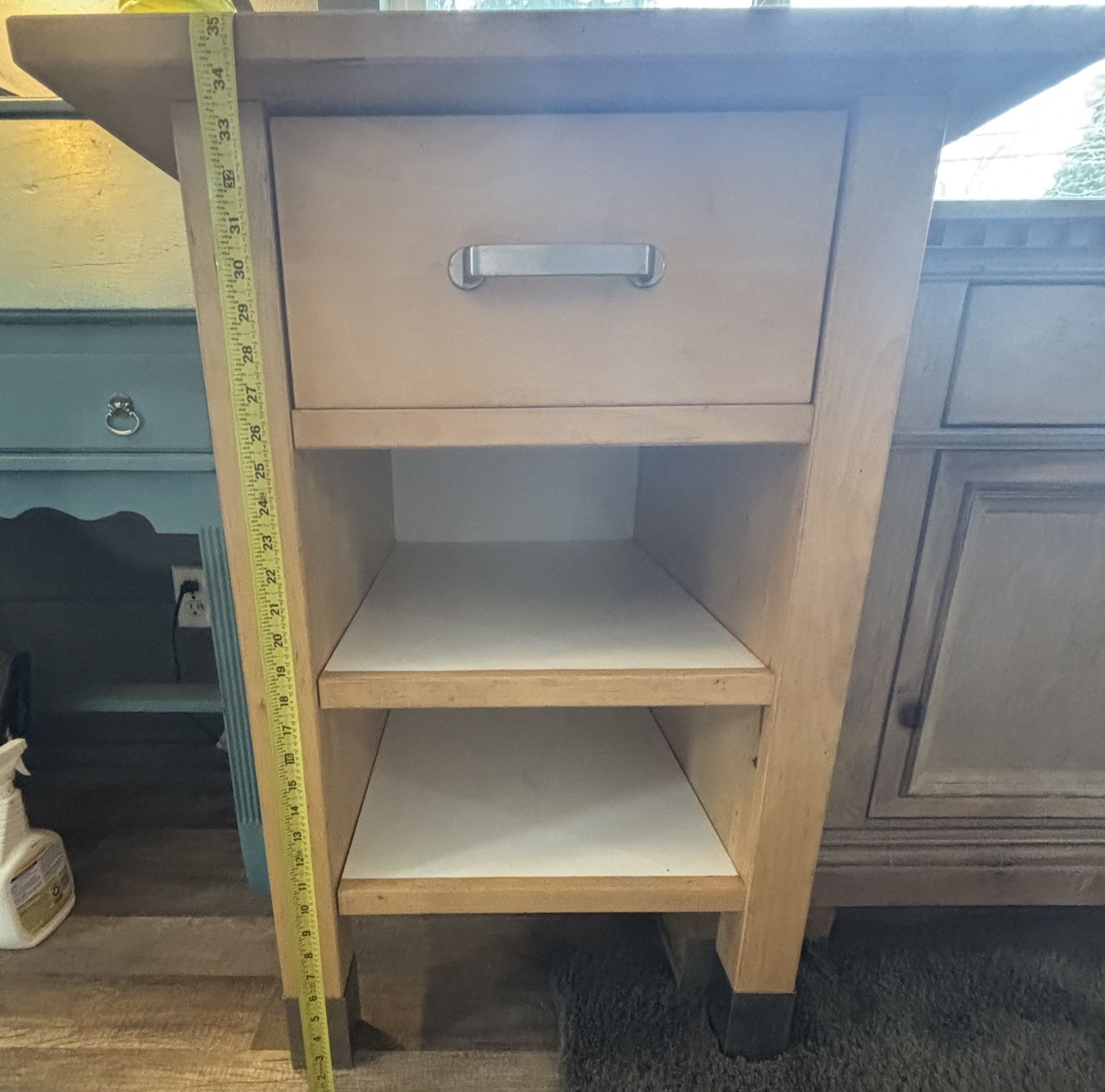 Cute butcher block table