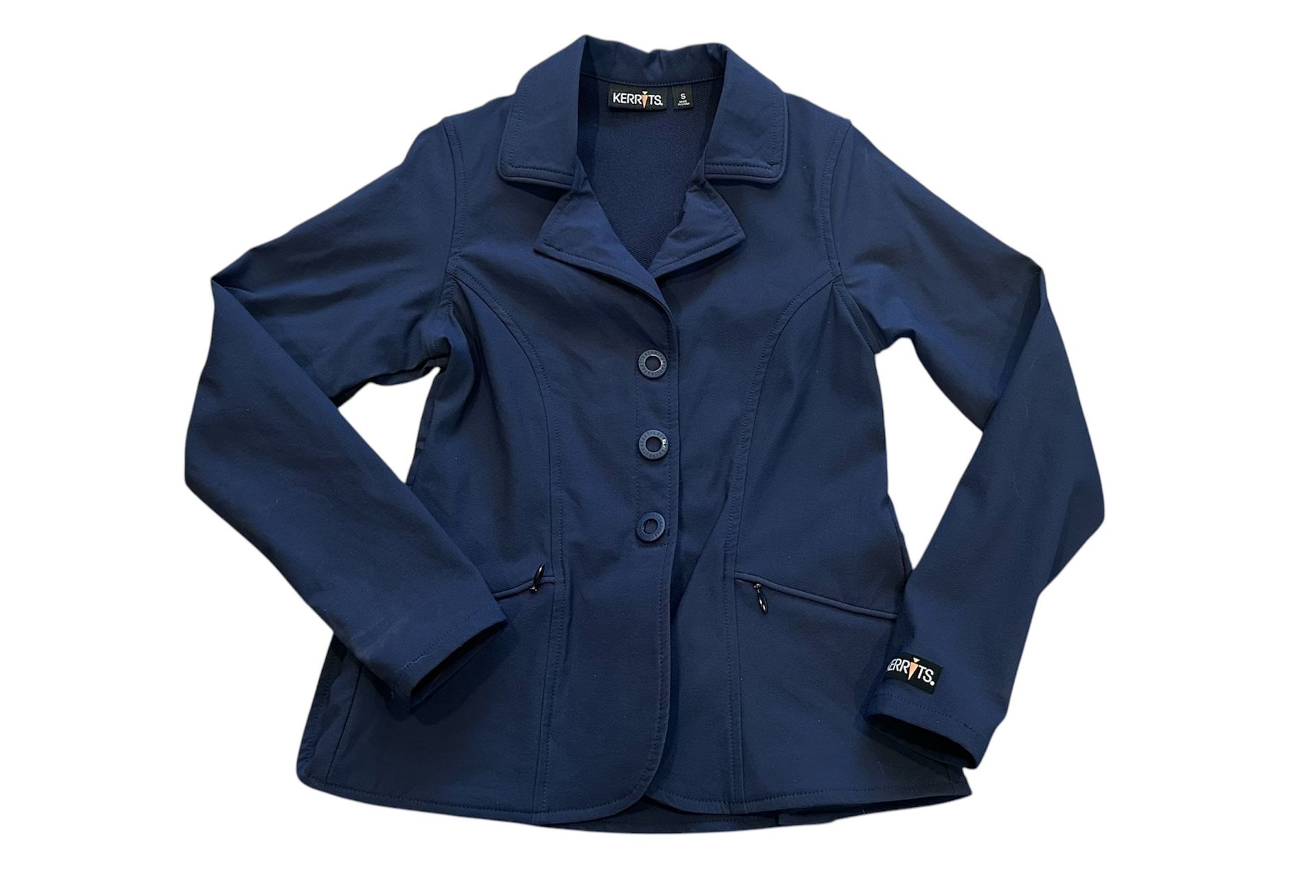 Kerrits Kids Stretch Competition Show Coat Navy Size Small Equestrian