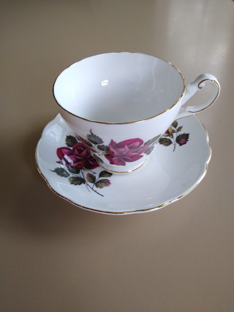 Vintage Regency Bone China Teacup/Saucer Set