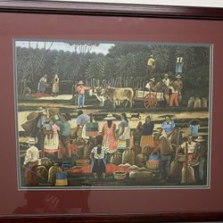 Framed Prints Coffee Field Workers