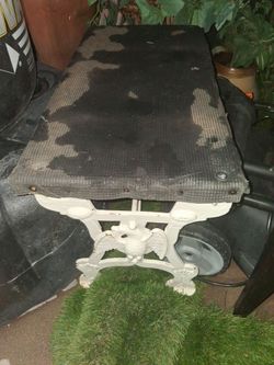 Cast iron vintage bench